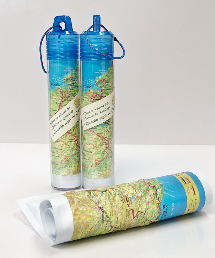 Real 3D map of Camino Frances, Camino del Norte & Camino Primitivo