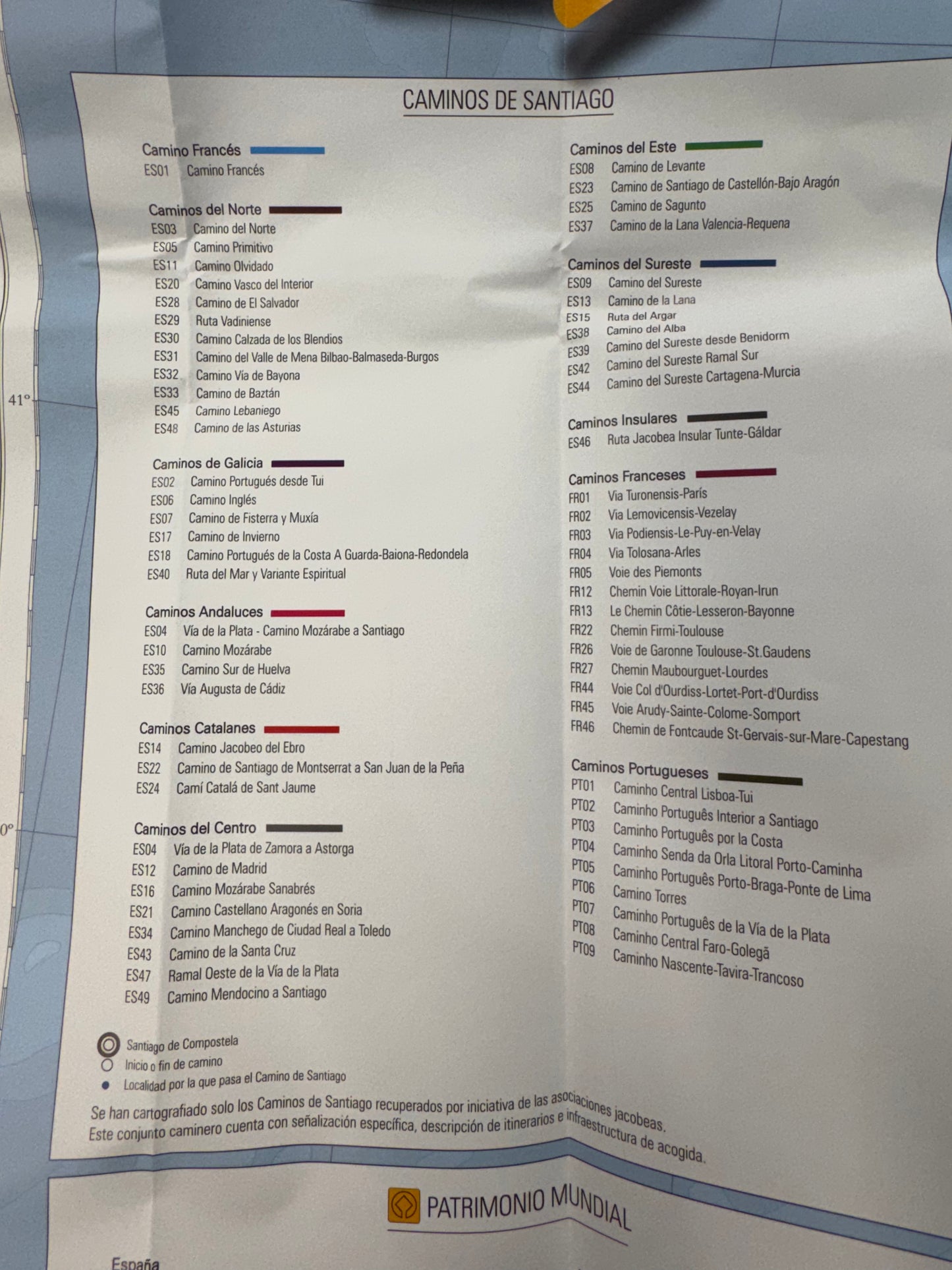 Camino de Santiago Map (1:1.250.000)