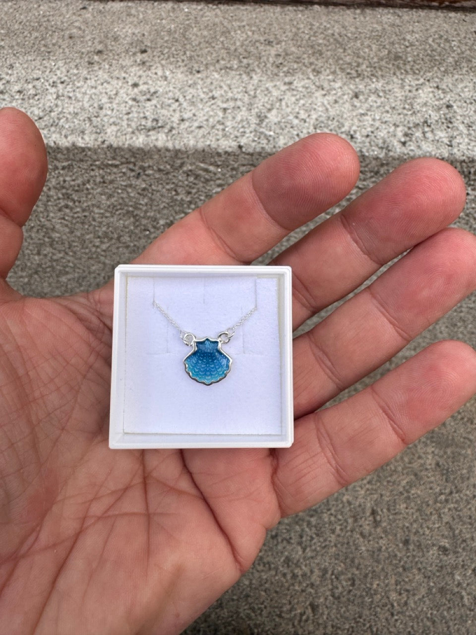 Small Blue Silver pendant
