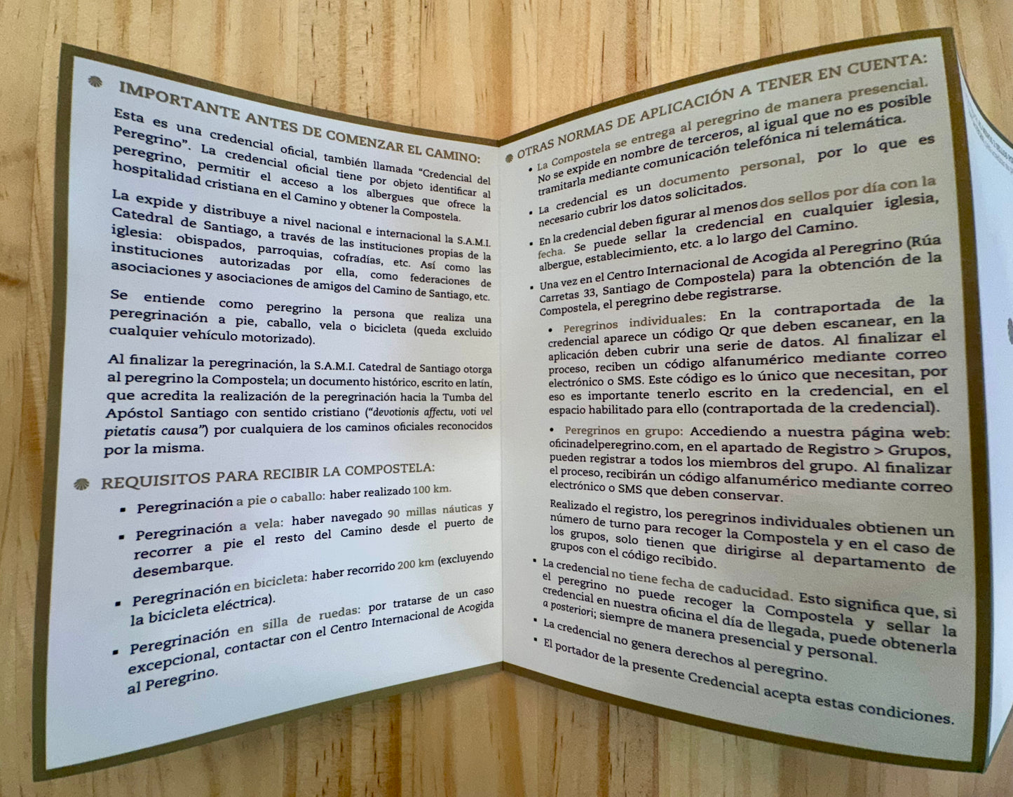 Official Camino Passport (Credential)