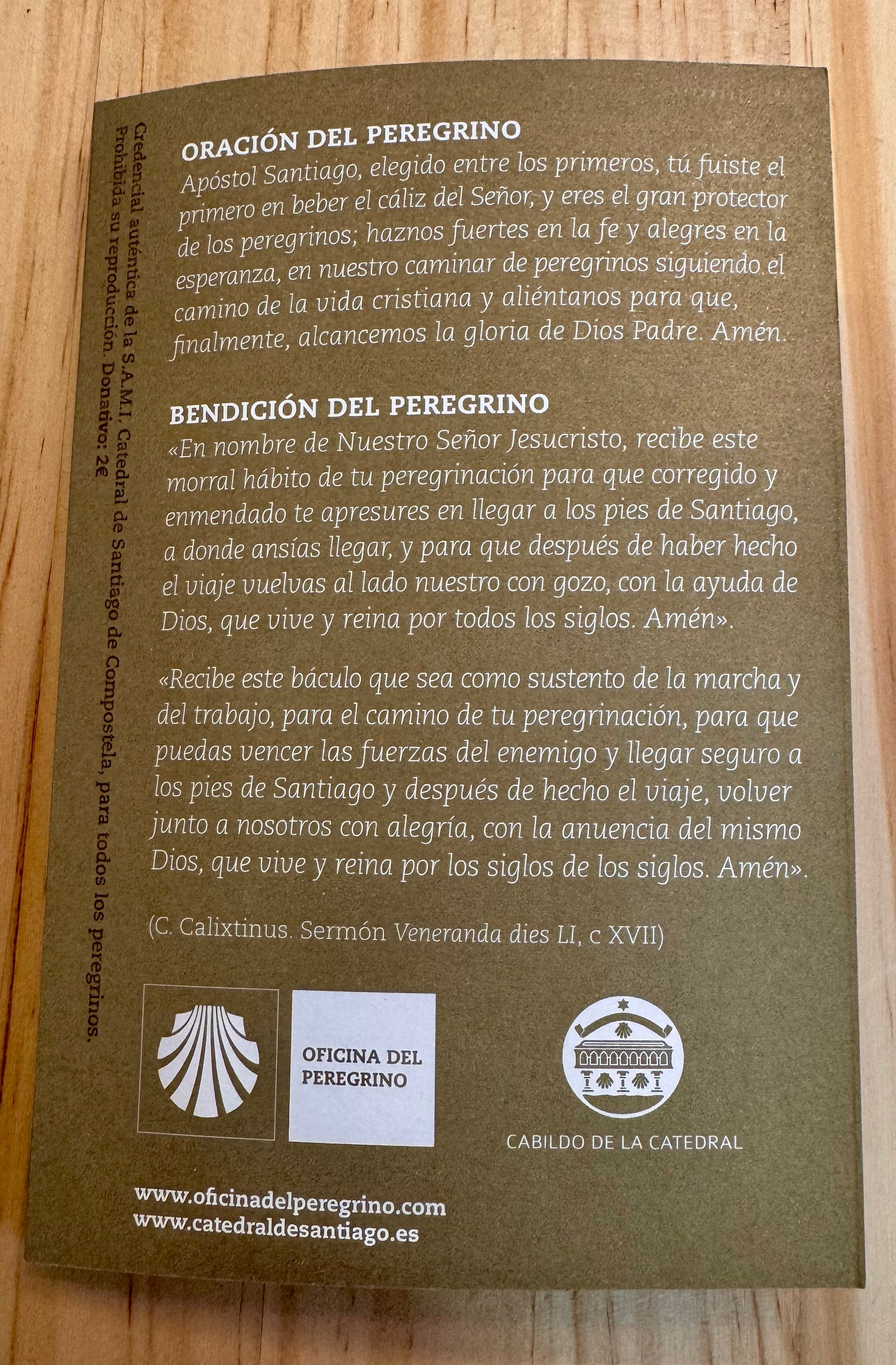 Official Camino Passport (Credential)