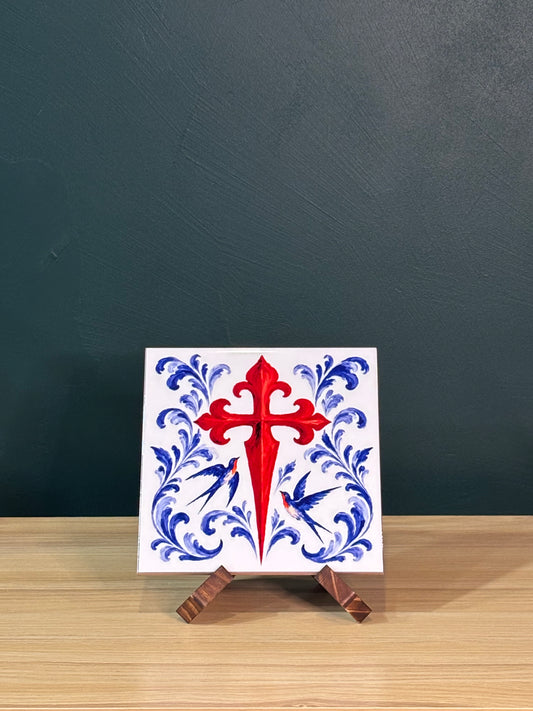 "Cruz de Santiago" Camino Tile