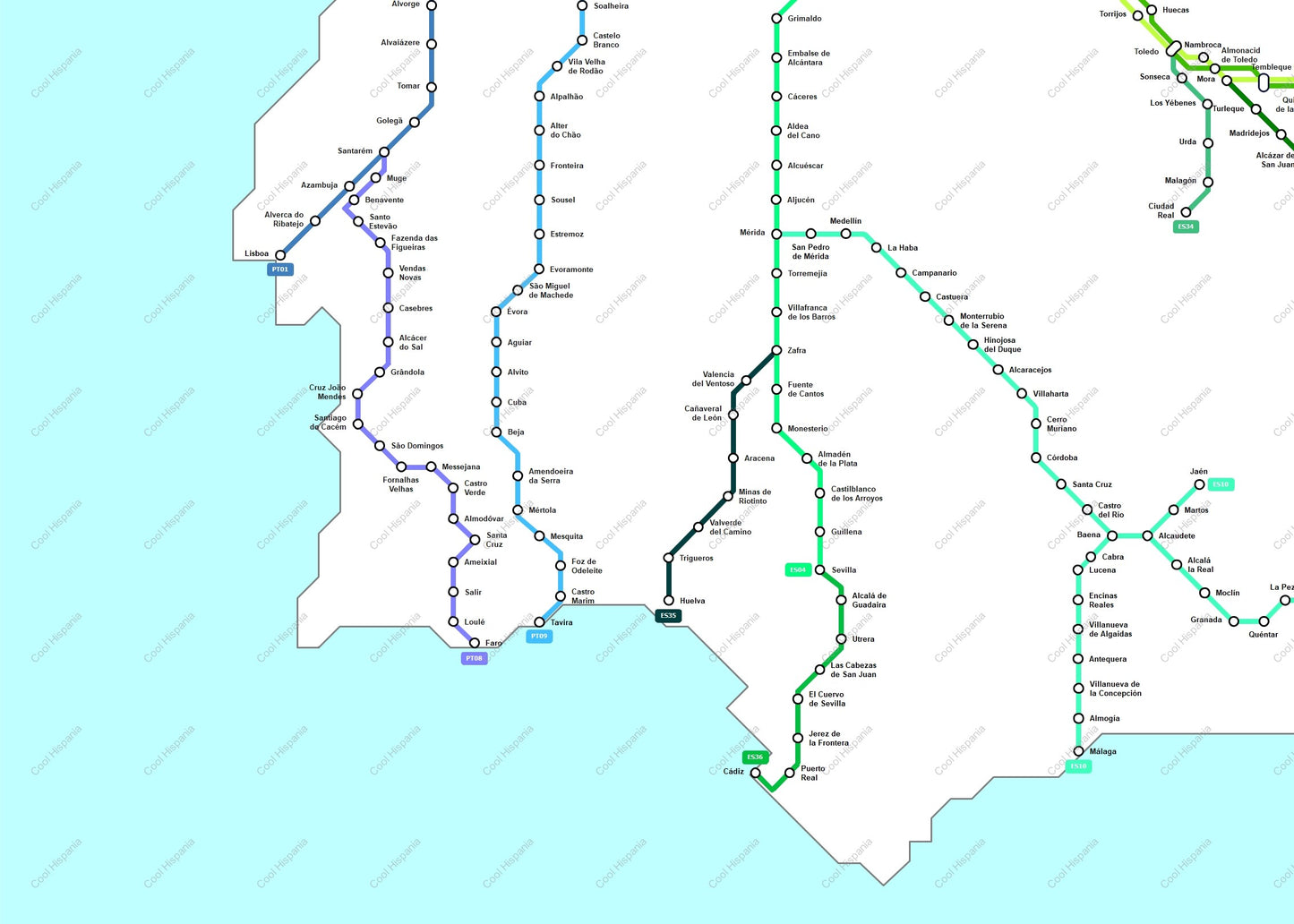 Camino de Santiago Metro Map