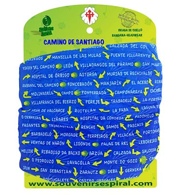 Camino de Santiago "Places along the way" Neck Warmer