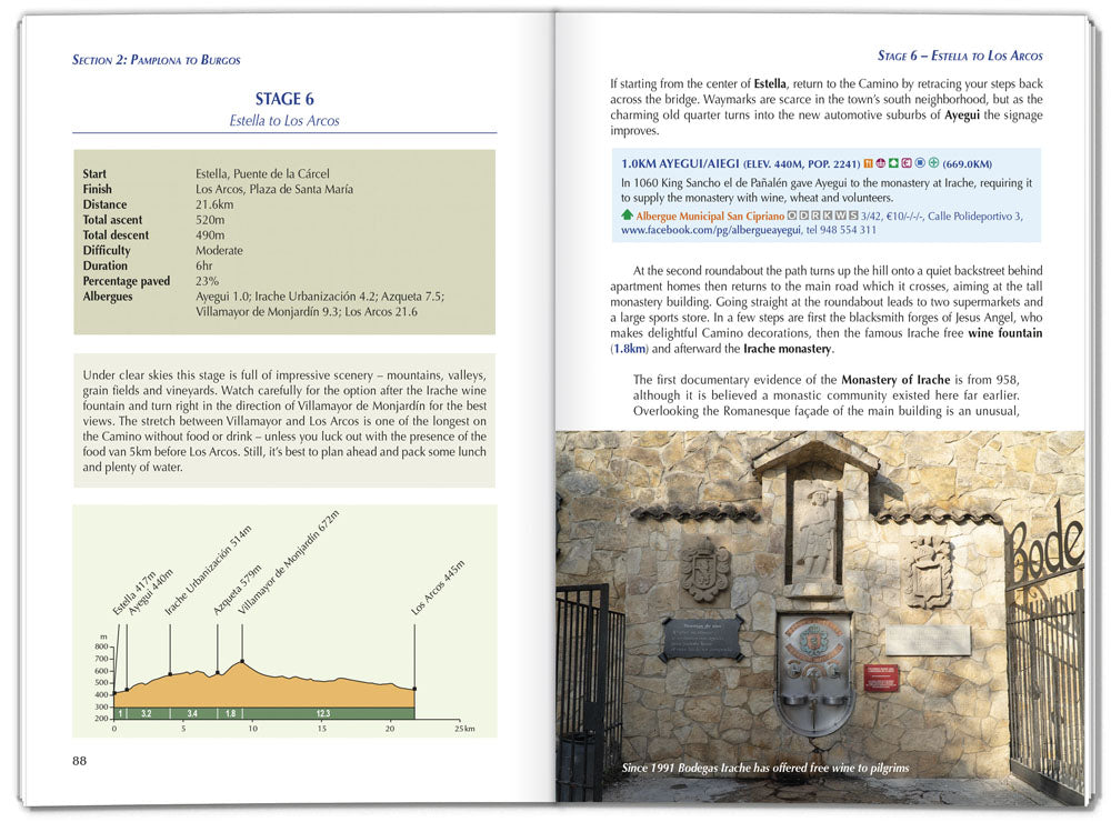 Cicerone: 2 books in 1 - Camino Frances Guide & Map Guide - includes Finisterre finish (W/FREE Passport)