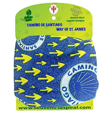 Camino arrows and badge Neck Warmer