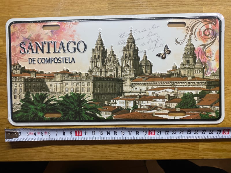 "Santiago de Compostela" North American Licence plate