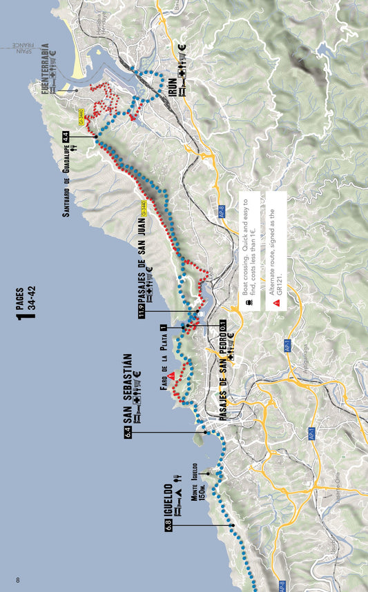 A Camino del Norte Guide from Irun to Santiago (W/FREE Passport)