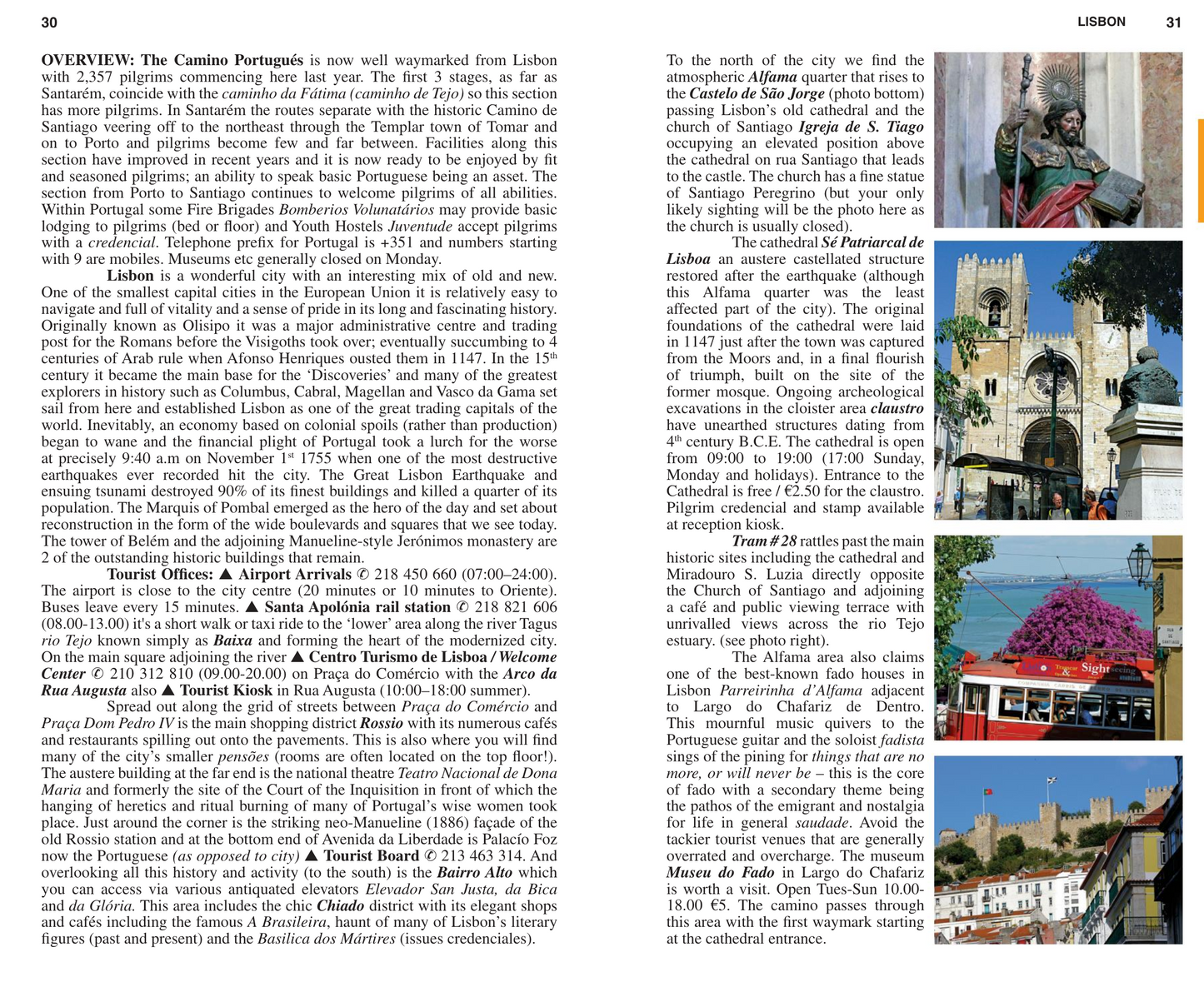 A Pilgrim's Guide to the Camino Portugués: Lisbon - Porto - Santiago (W/FREE Passport)