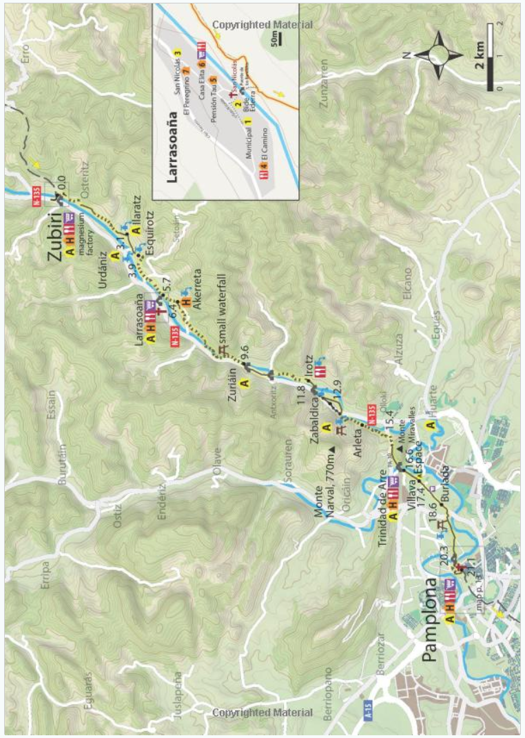 Camino Francés: St. Jean - Santiago map guide Village to Village (W/FREE Passport)