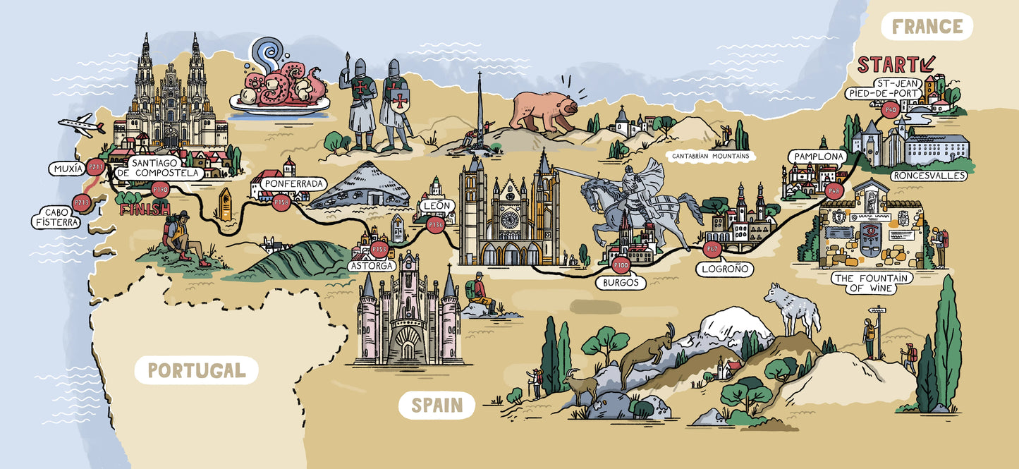 Lonely Planet: Journey Camino de Santiago (W/FREE Passport)