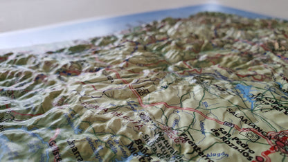 Real 3D map of Camino Portuguese and Via de la Plata