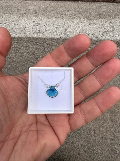 Small Blue Silver pendant