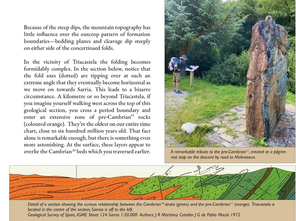 A pilgrim's journey into the geological past along the Camino de Santiago
