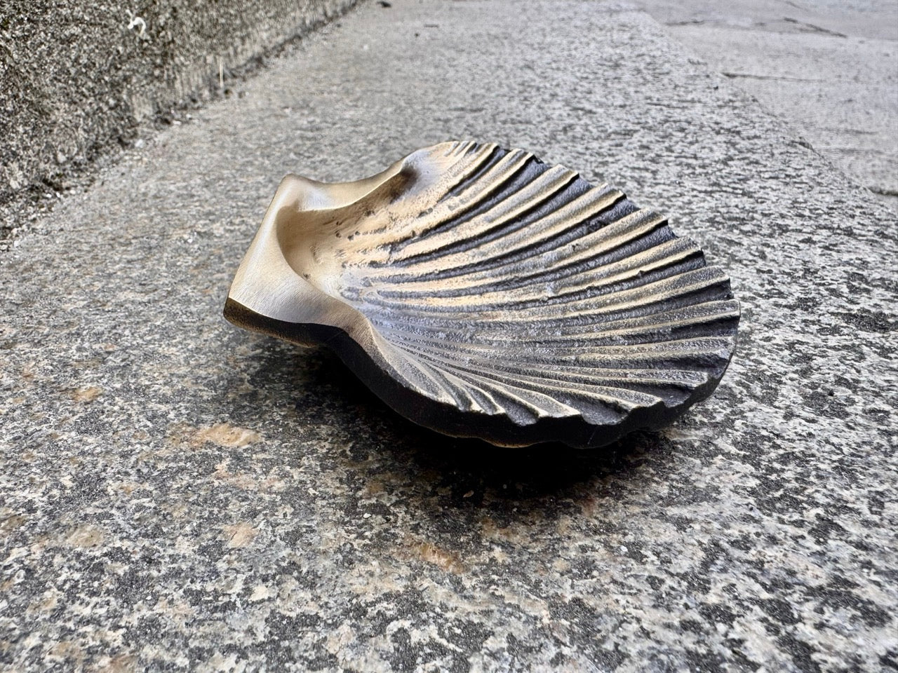 Bronze Camino Shell with Santiago Cross