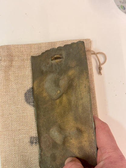 Bronze Camino Plaque with shell and arrow