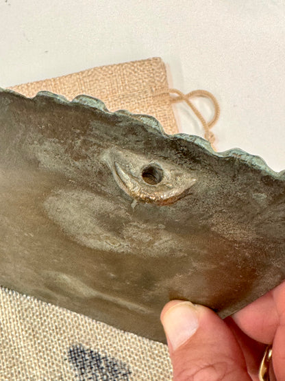 Bronze Camino Plaque with shell and arrow