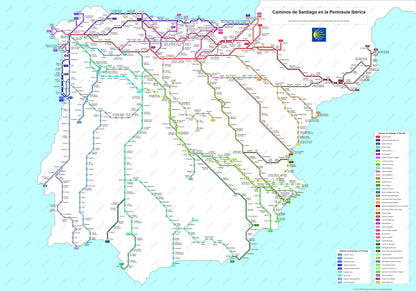 Camino de Santiago Metro Map