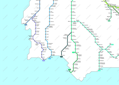 Camino de Santiago Metro Map