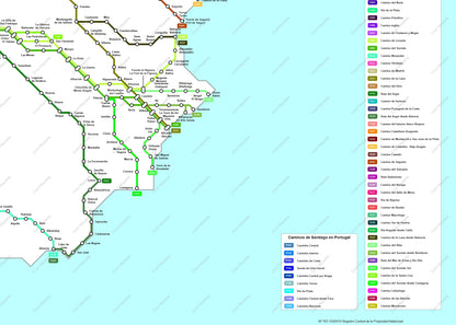 Camino de Santiago Metro Map