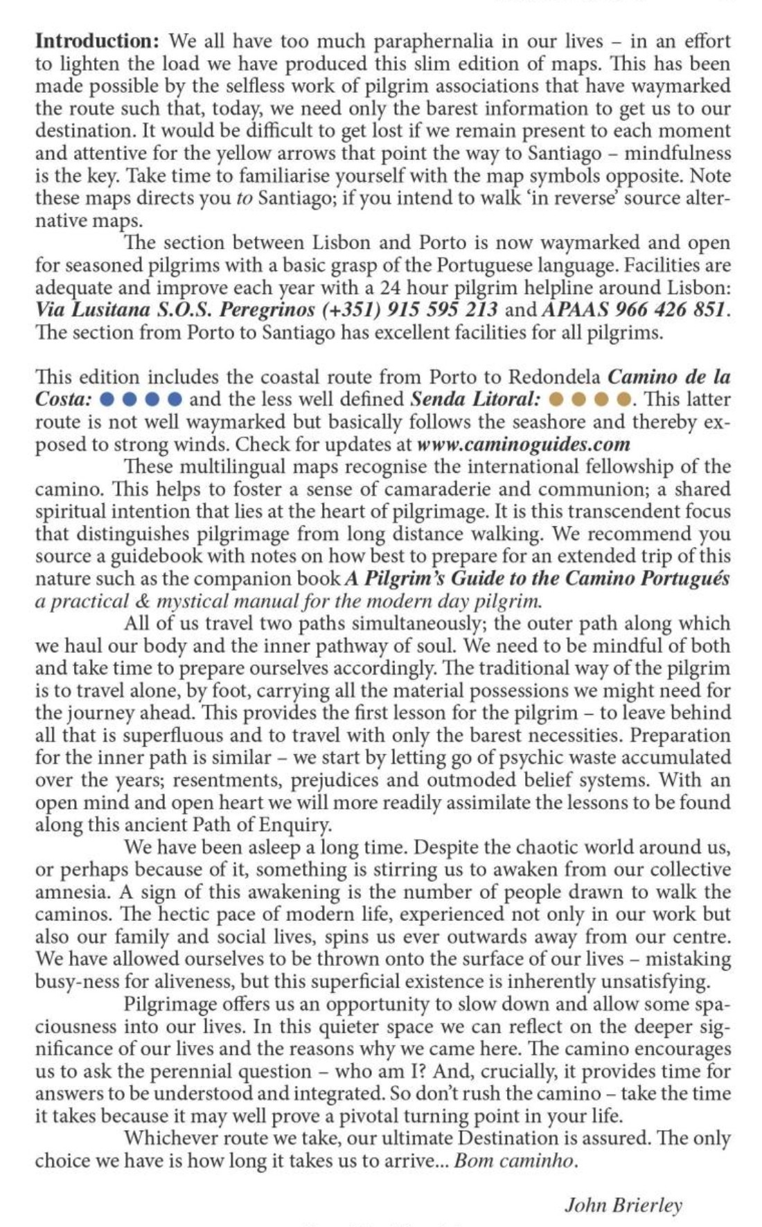 Maps Only Guide to the Camino Portugués
