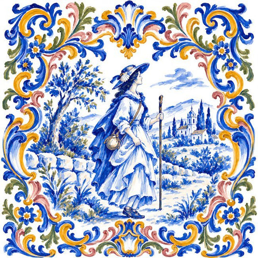 "A Peregrina" Camino Tile