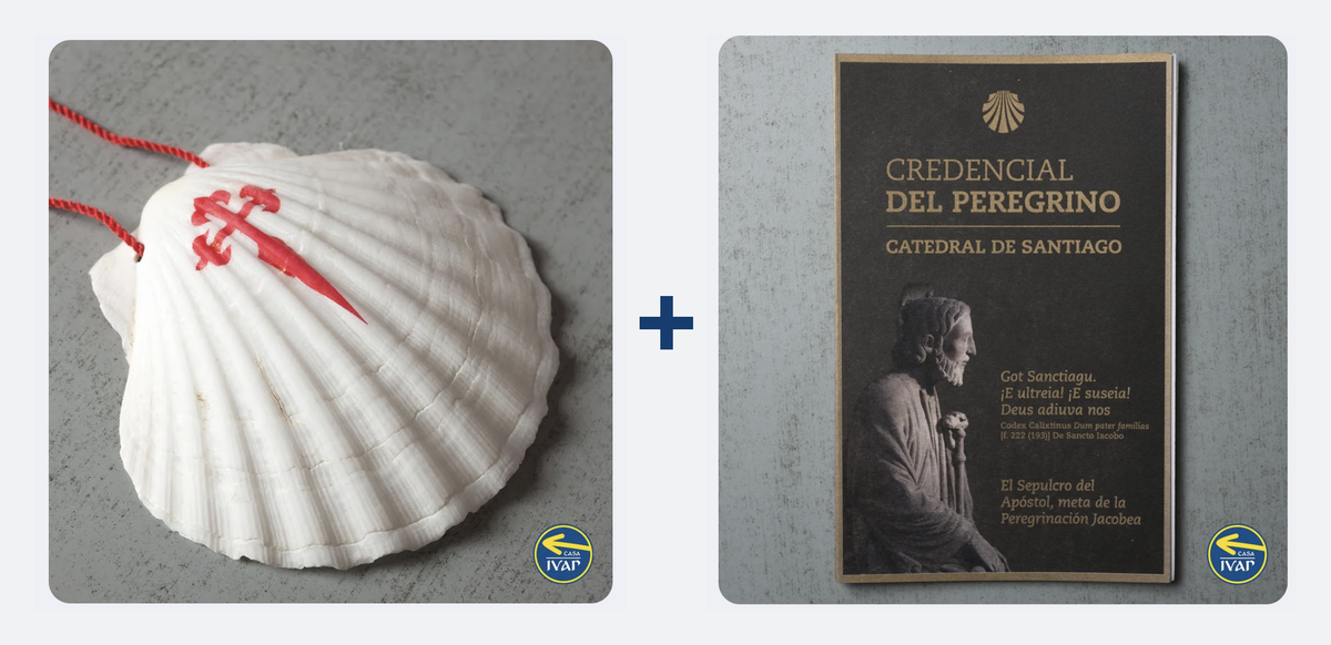 Shell and Passport, all you need to be a pilgrim
