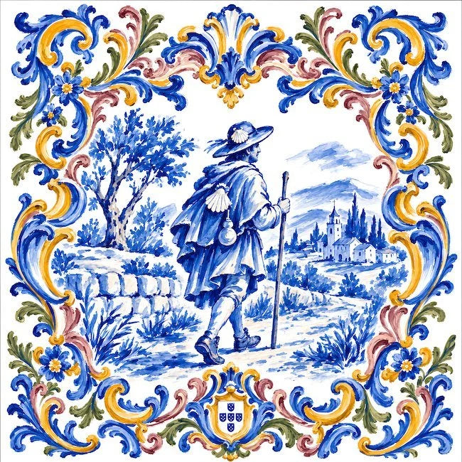 "O Peregrino" Camino Tile