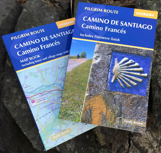 Cicerone: 2 books in 1 - Camino Frances Guide & Map Guide - includes Finisterre finish (W/FREE Passport)