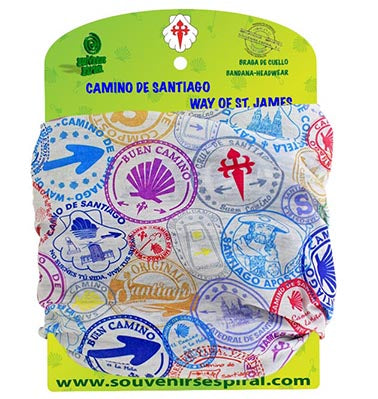 Camino de Santiago Stamp Neck Warmer