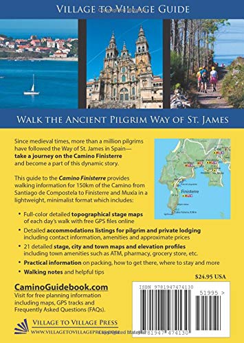 Camino Finisterre, Santiago de Compostela - Finisterre - Muxía (W/FREE Passport)