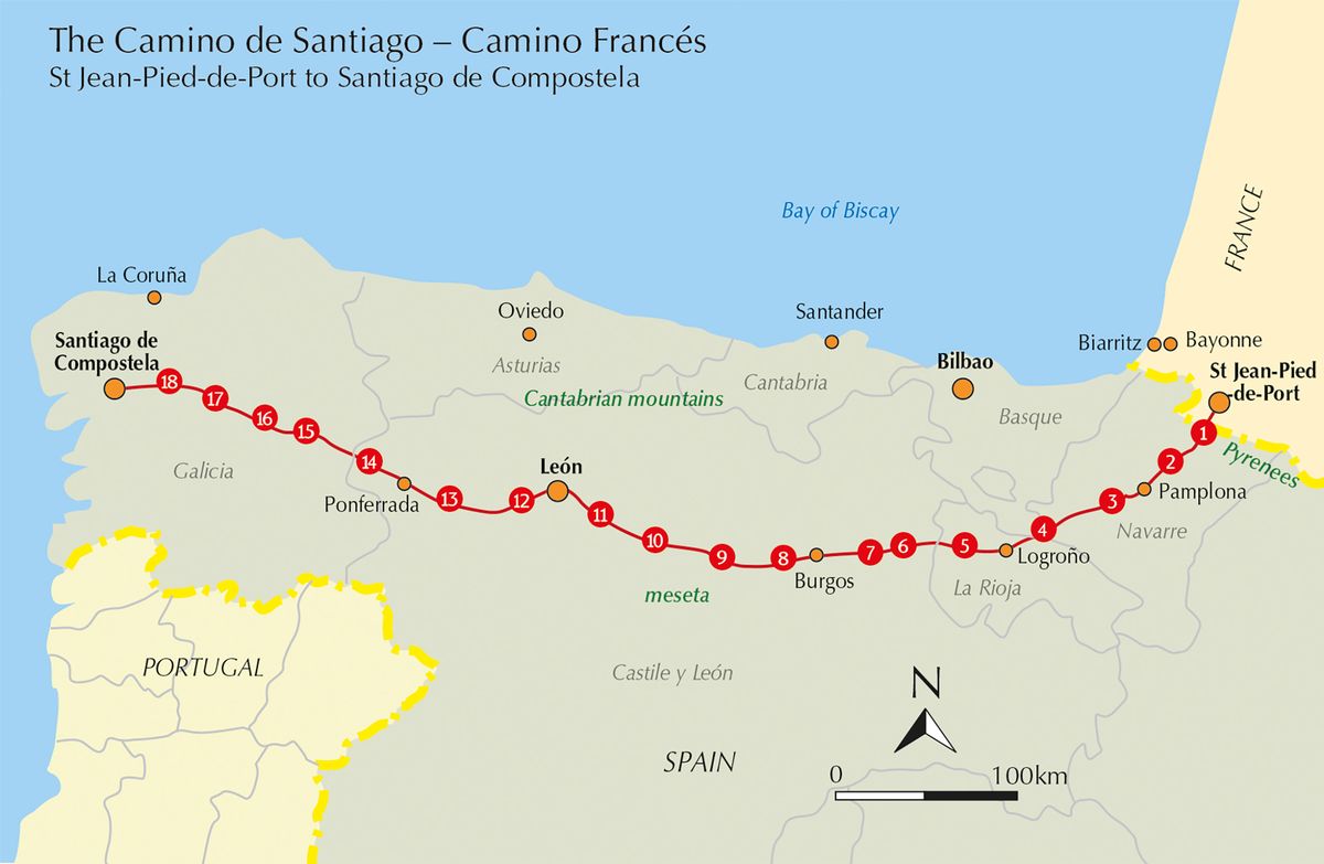 Cycling the Camino de Santiago The Way of St James - Camino Frances (W/FREE Passport)