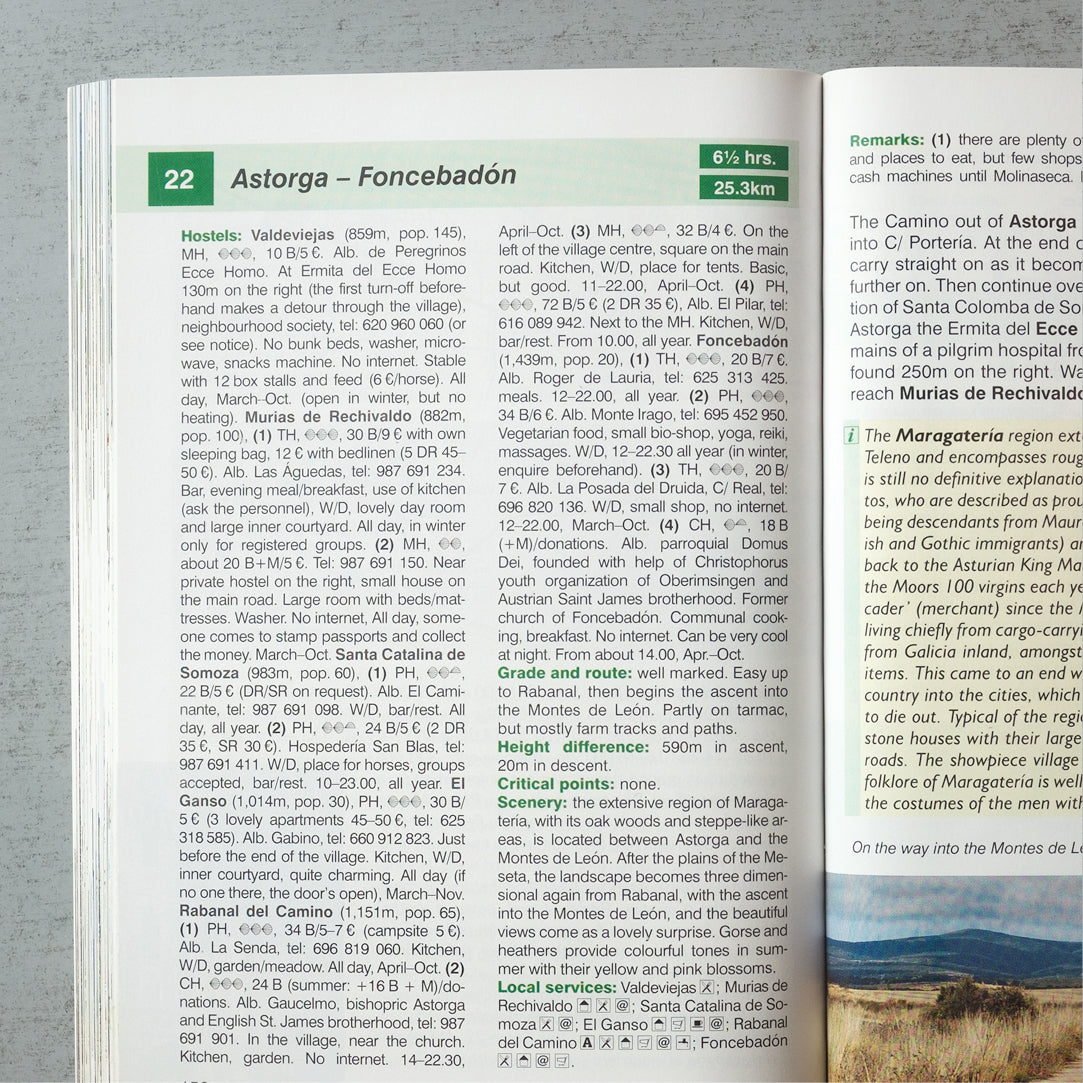Camino de Santiago - Way of St James from the Pyrenees to Santiago (W/FREE Passport)