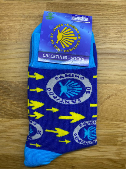 Camino Sock (arrows and shell)