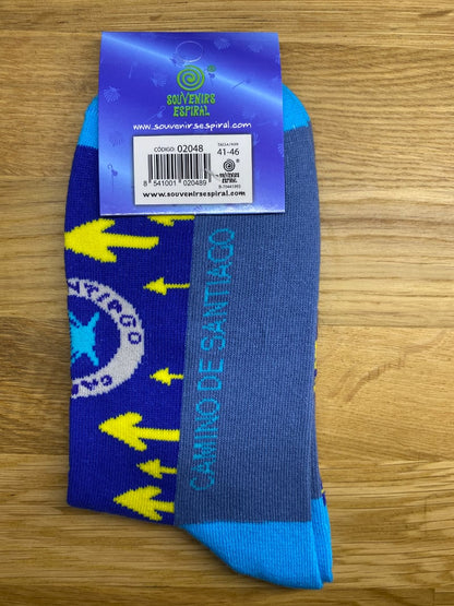 Camino Sock (arrows and shell)