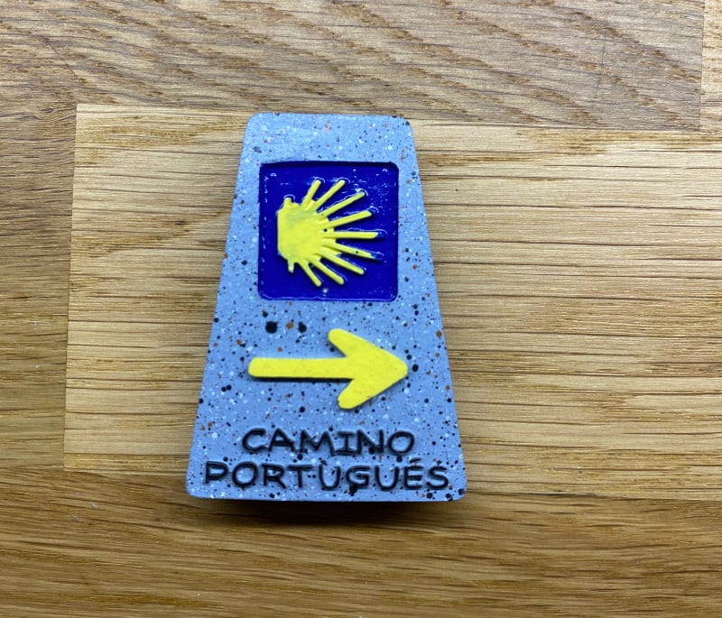 Camino Portugues Marker (Fridge magnet)