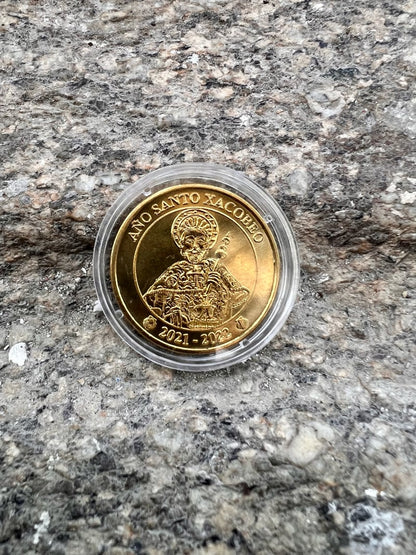 Camino Coin/Medal (Gold color shell & Saint)