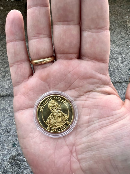 Camino Coin/Medal (Gold color shell & Saint)