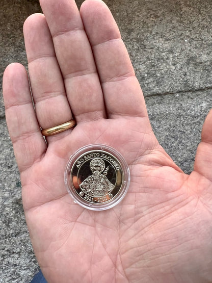 Camino Coin/Medal (Silver color shell & Saint)