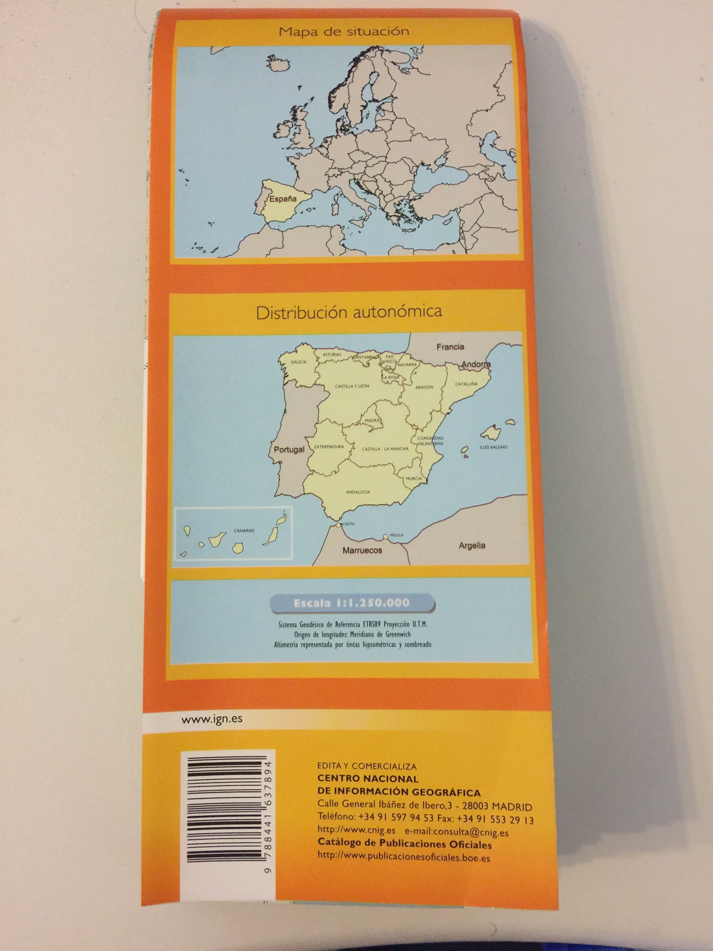Camino de Santiago Map (1:1.250.000)