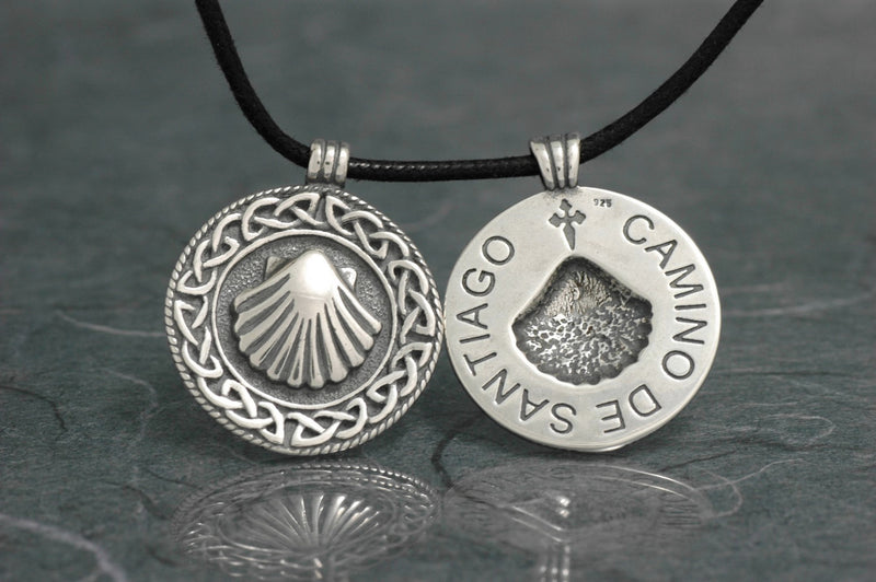 Silver Oxide Camino de Santiago pendant