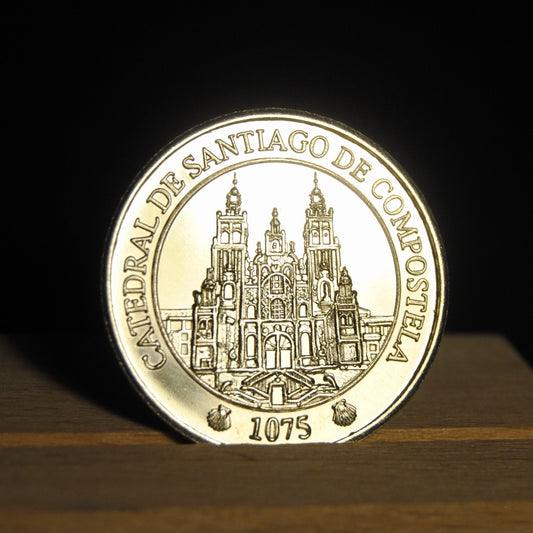 Camino Coin/Medal (Silver color shell & Cathedral)