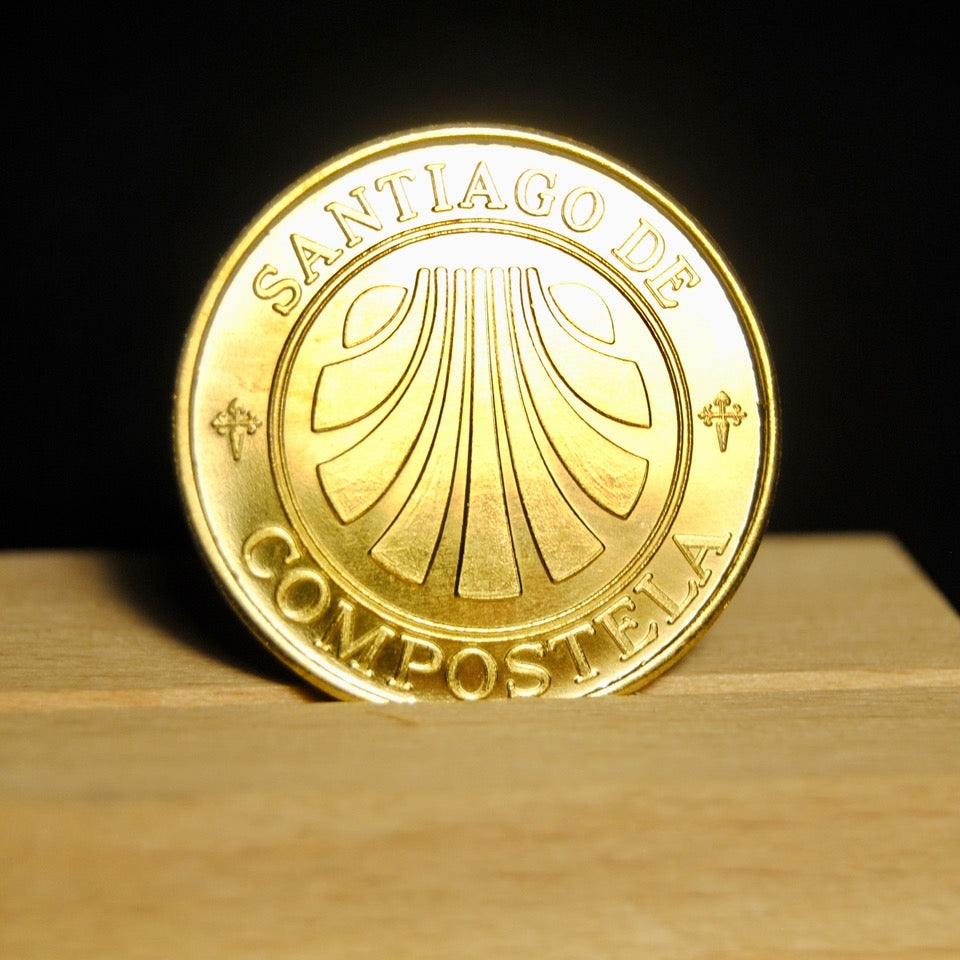 Camino Coin/Medal (Gold color shell & Cathedral)
