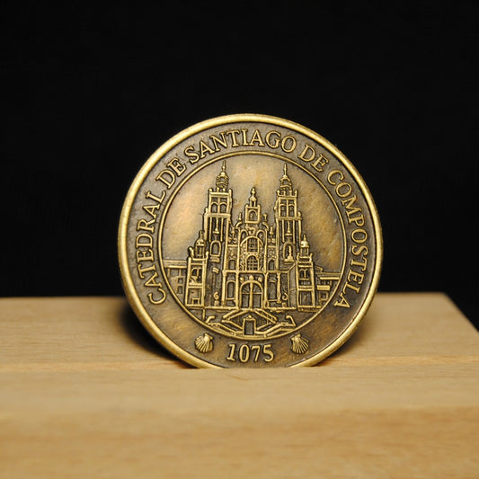 Camino Coin/Medal (Dark shell & Cathedral)