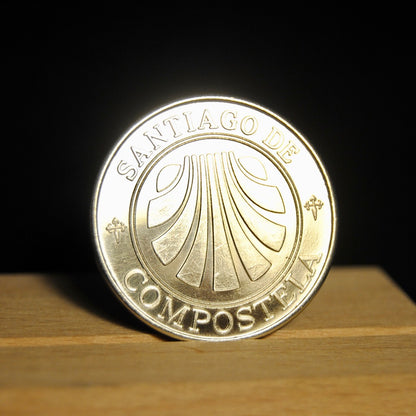 Camino Coin/Medal (Silver color shell & Cathedral)