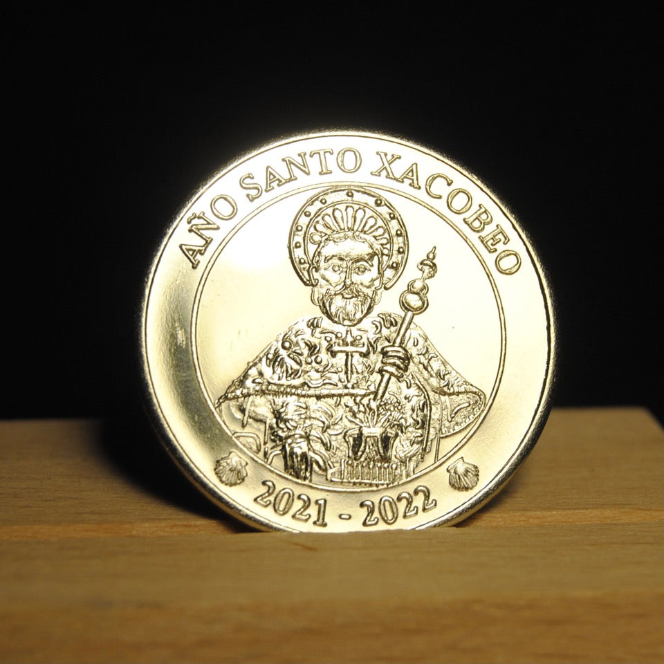Camino Coin/Medal (Silver color shell & Saint)