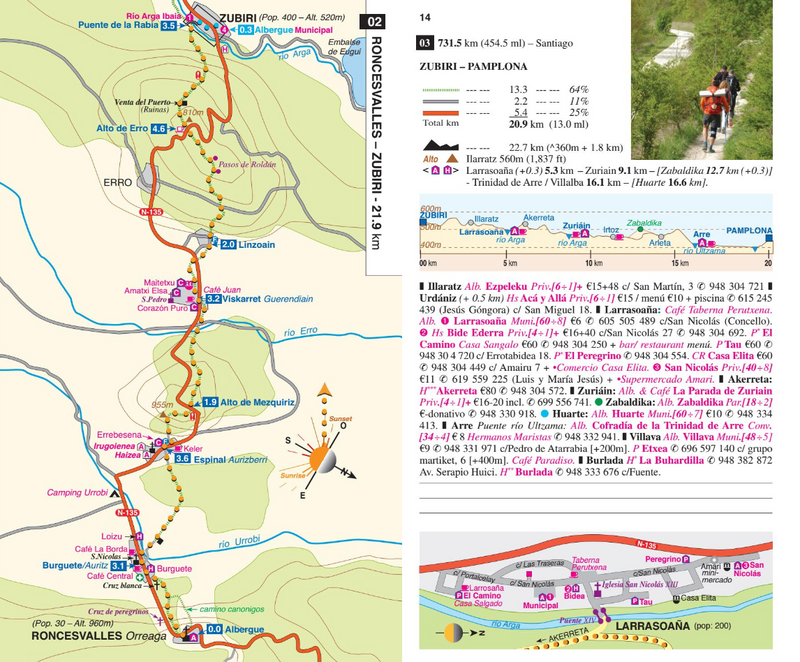 2022 edition: Maps Only Guide to the Camino Francés