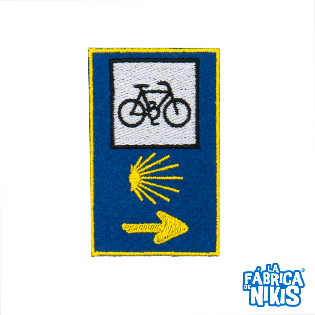 3 logo with bike Camino Badge